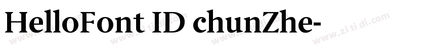 HelloFont ID chunZhe字体转换